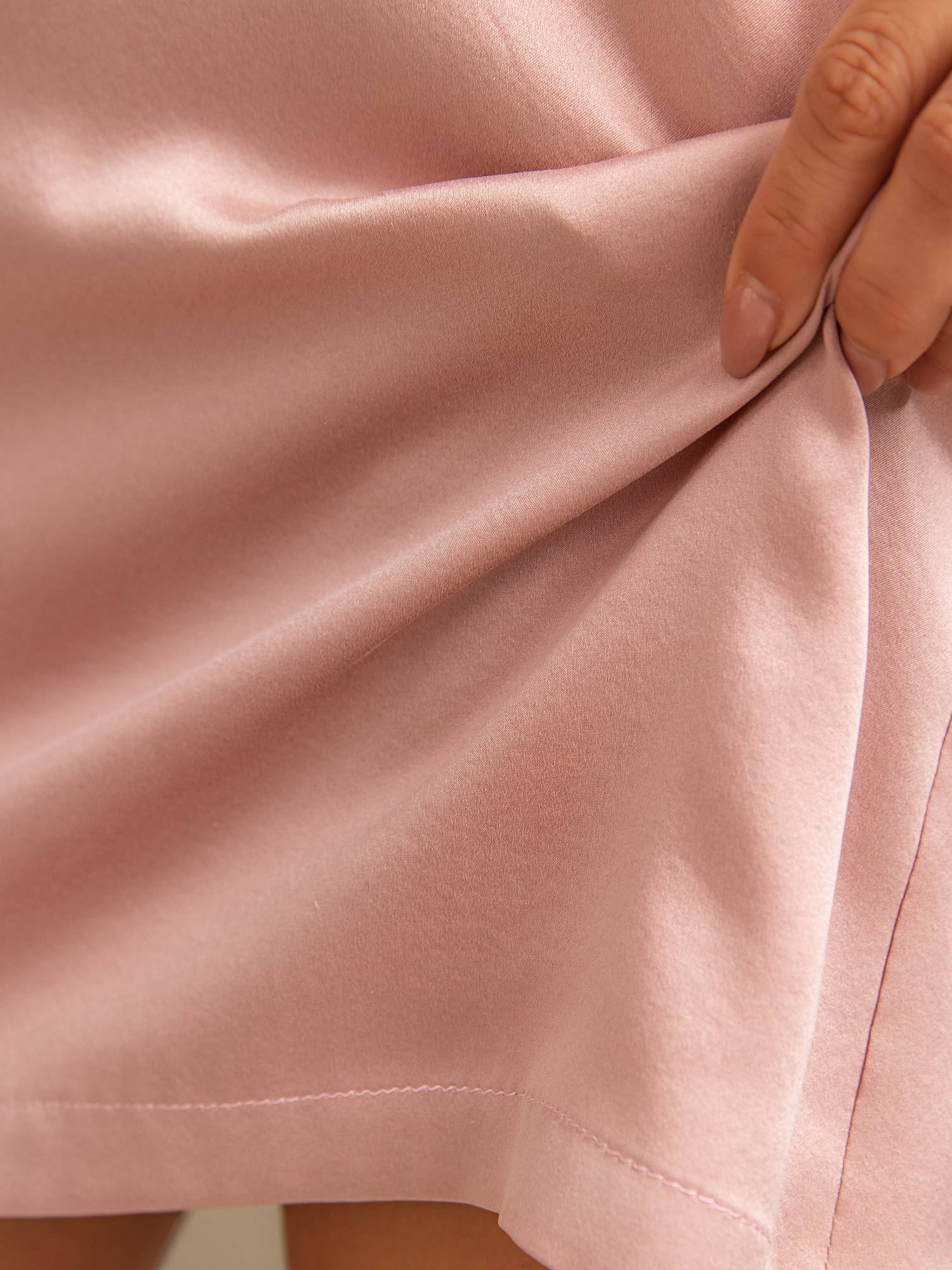 [Peach Skin] SilkSilky-UK 19Momme Machine-Washable Silk Nightgown 006