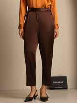 [Bitter Chocolate] SilkSilky-UK 19Momme Silk Womens Pants 005