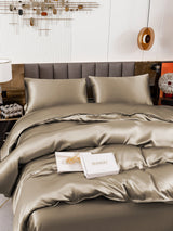 [Khaki] SilkSilky-UK 19Momme Bed Linen Set 005