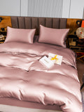 SilkSilky UK 22Momme Pure Silk Bedding Set PaleMauve 005