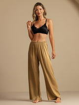 [Tan] SilkSilky-UK 19Momme Machine-Washable Silk Women's Sleep Shorts 006