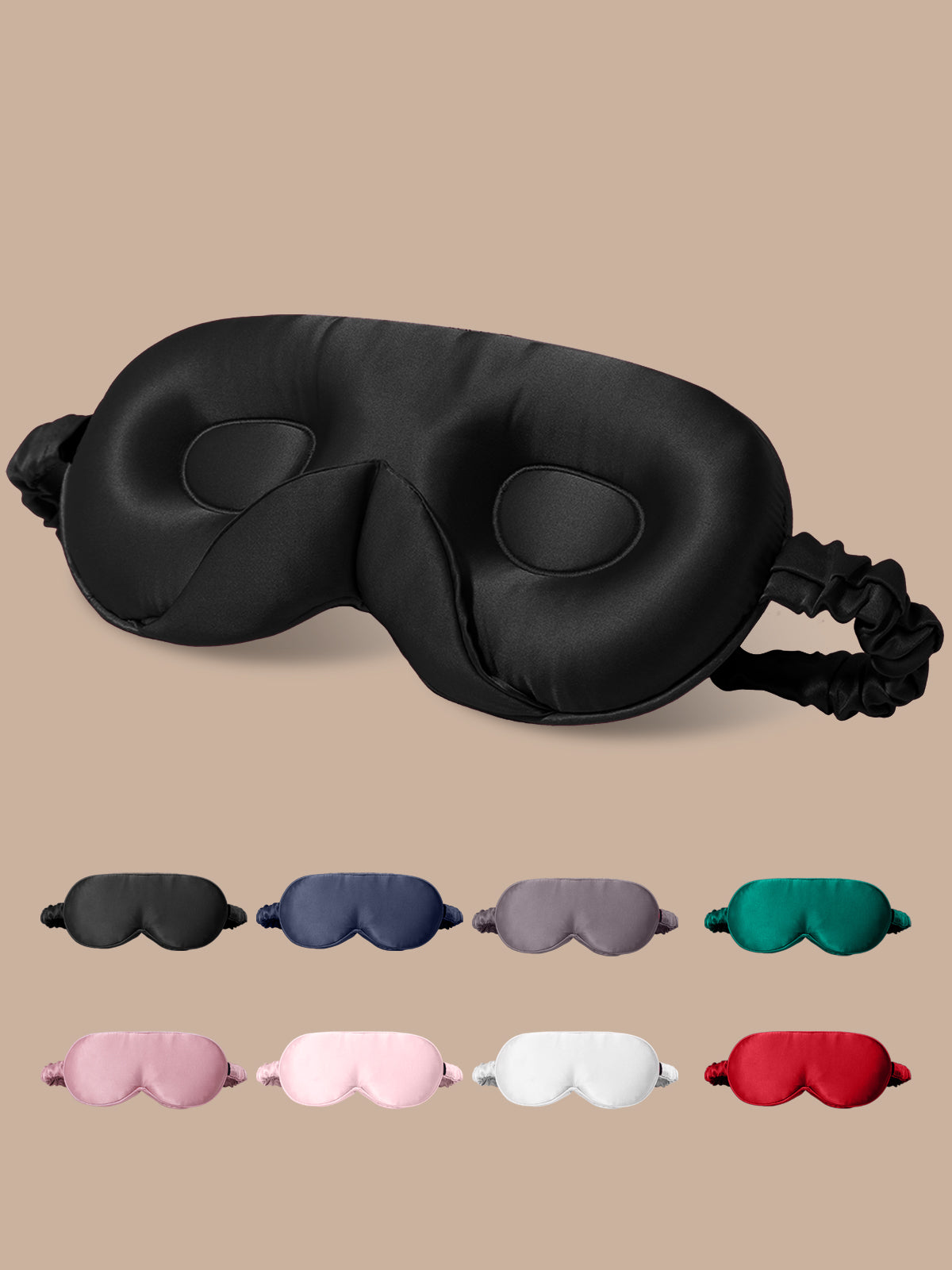 [Black] SilkSilky-UK Pure Silk Eye Mask 001