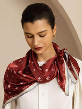[Wine] SilkSilky-UK Scarf 003