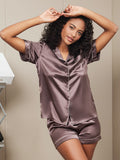 SilkSilky-UK-Pure-Silk-Short-Sleeve-Lapel-Women's-Pyjamas-Coffee-004