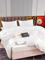 [White] SilkSilky-UK 22Momme Pure Silk Bedding Set 005,