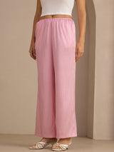 [Pink Pinstripe] SilkSilky-UK Womens Pants 003