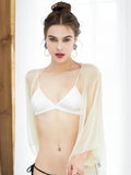 SilkSilky UK Silk Knitted Bra White 004