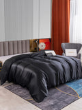 SilkSilky UK 22Momme Pure Silk Duvet Cover Black 002