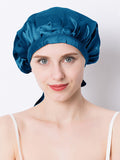 SilkSilky UK Pure Silk Sleep Cap Teal 001