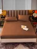 SilkSilky UK 22Momme Pure Silk Bedding Set Coffee 001