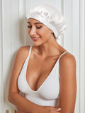 SilkSilky UK Pure Silk Sleep Cap White 005