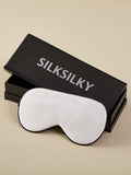 SilkSilky UK 19Momme Pure Silk Eye Mask DarkGreen 002