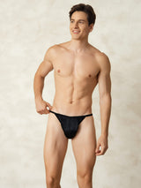 [Black] SilkSilky-UK Pure Silk Men's Underwear 005