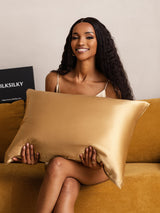 [Deep Camel] SilkSilky-UK 22Momme Pure Silk Pillowcase 001