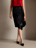 SilkSilky UK 19Momme Silk Skirt Black 004