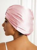 SilkSilky-UK Pure Silk Sleep Cap LightPink 004