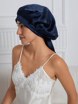 [Dark Blue] SilkSilky-UK Sleep Cap 002