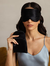 [Black] SilkSilky-UK Sleep Mask 004