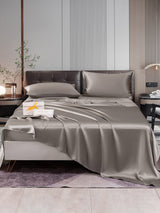 [Gray] SilkSilky-UK 22Momme Pure Silk Bedding Set 001,