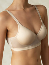 [Tan] SilkSilky-UK Silk Jersey Bra 002