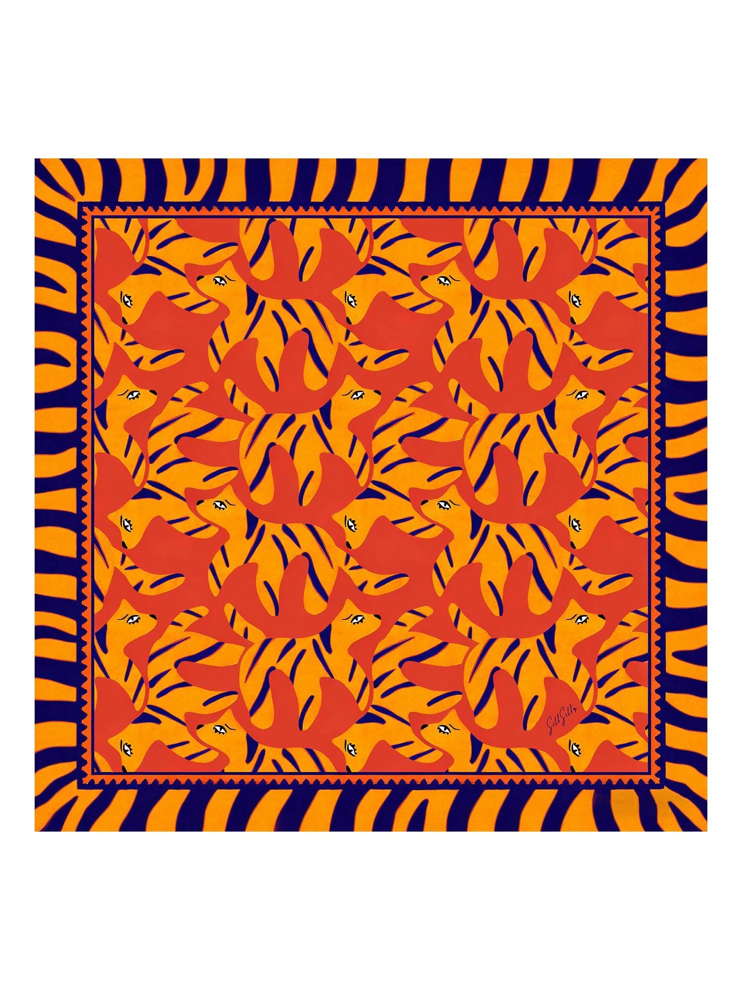 [Orange Dog] SilkSilky-UK Scarf 001