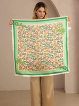 [Sand Crocodile] SilkSilky-UK Scarf 005