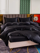 [Black] SilkSilky-UK 25Momme Bed Linen Set 003