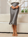 SilkSilky-UK-19Momme-Pure-Silk-Skirt-Dark-Gray-003