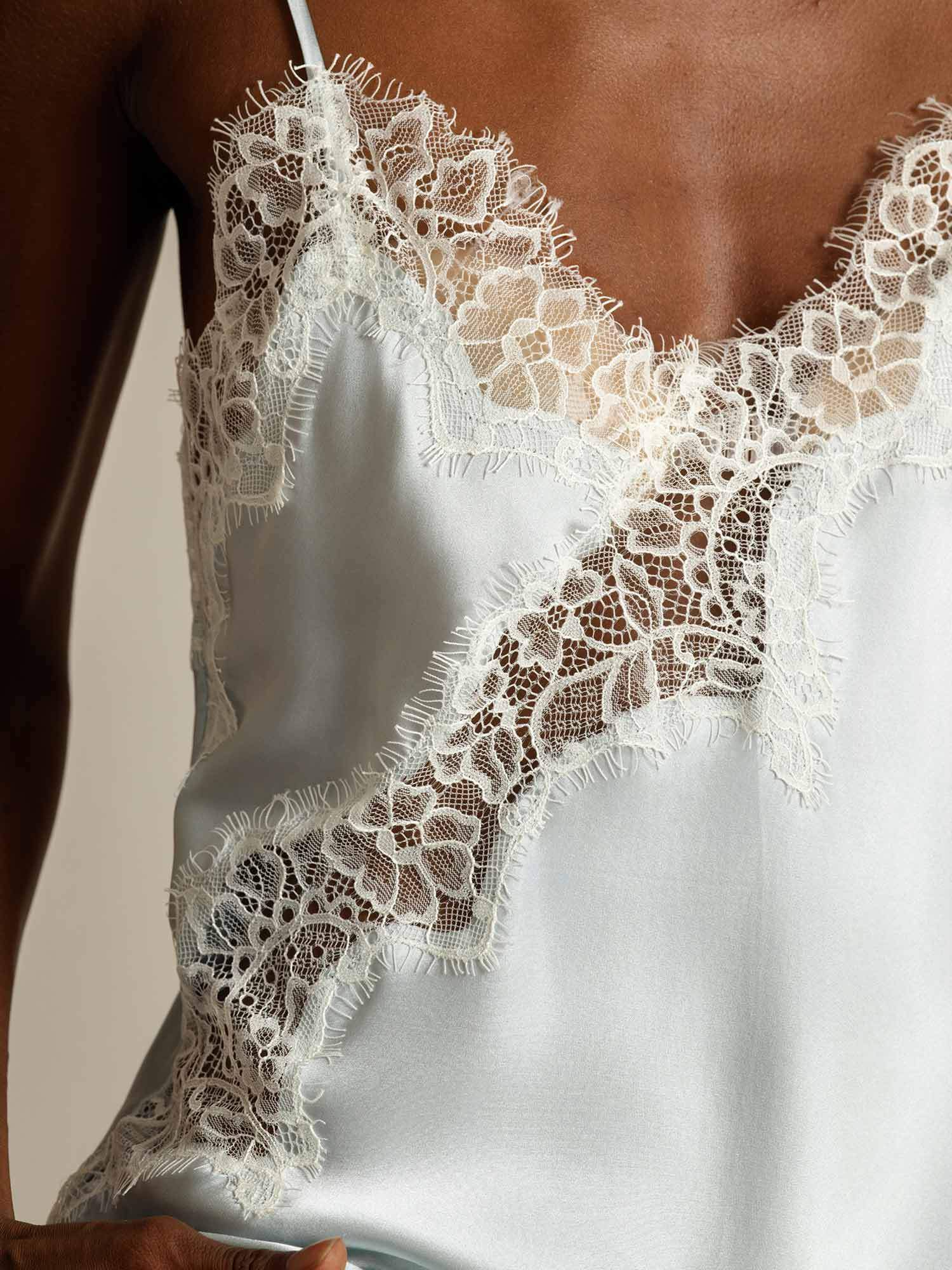 [LightBlue] SilkSilky-UK Pure Silk Camisoles 004