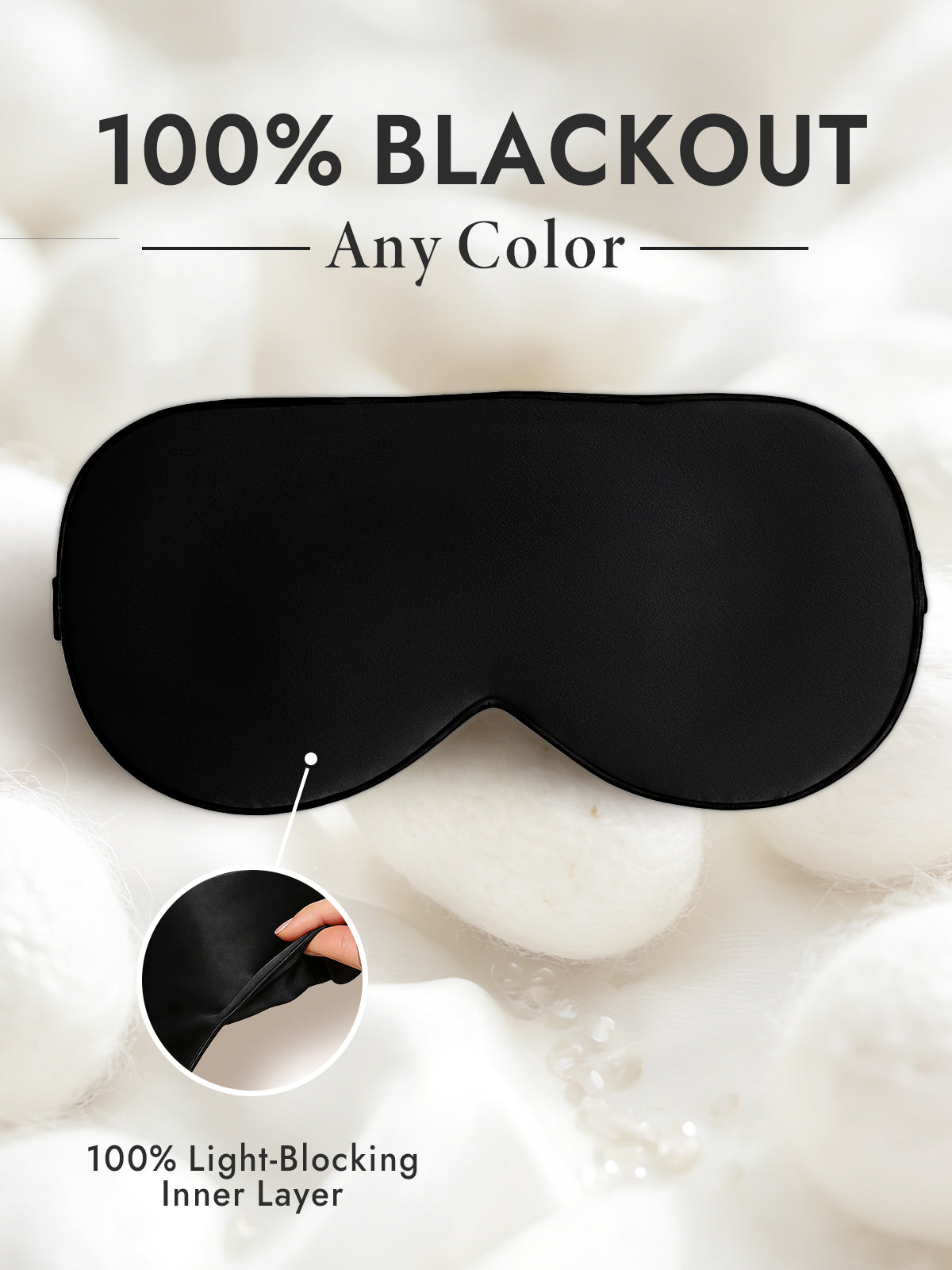 [Black] SilkSilky-UK Sleep Mask 001