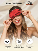 [Dark Red] SilkSilky-UK Sleep Mask 005