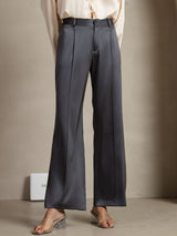 [Dark Gray] SilkSilky-UK 19Momme Silk Womens Pants 005,