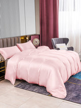 [Pink] SilkSilky-UK 22Momme Pure Silk Bedding Set 002,