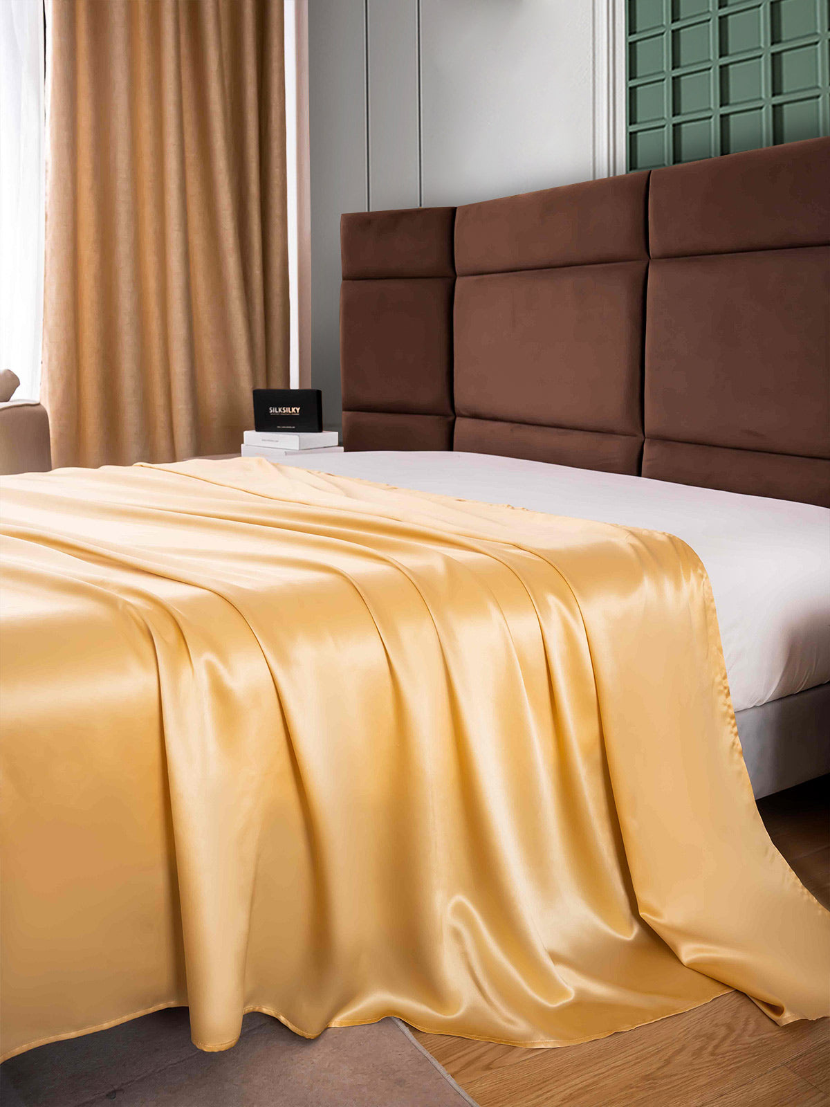 [Champagne] SilkSilky-UK 25Momme Pure Silk Sheet 003