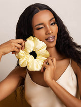 [Yellow] SilkSilky-UK Scrunchie 002