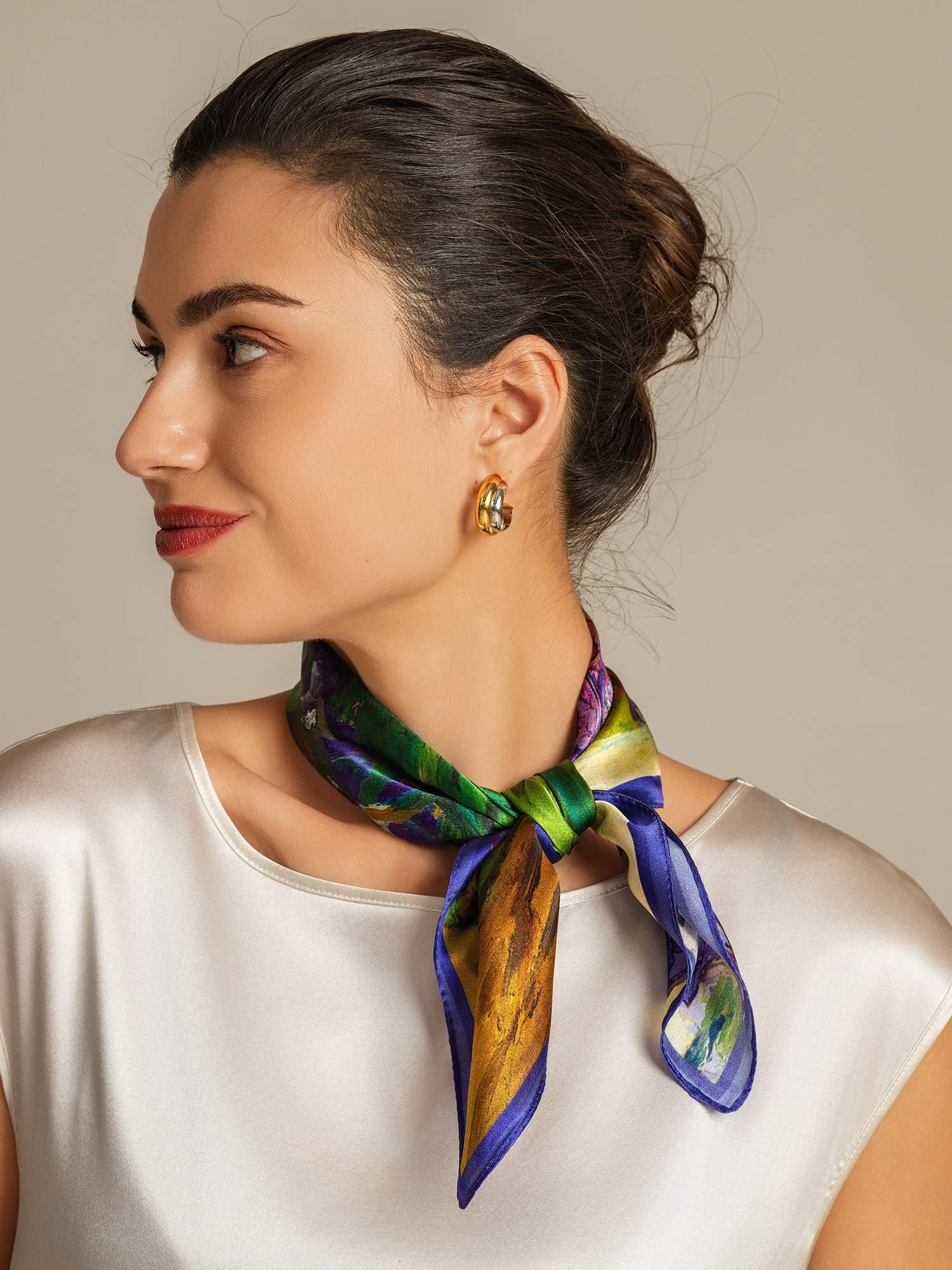 [P094] SilkSilky-UK Pure Silk Scarf 004