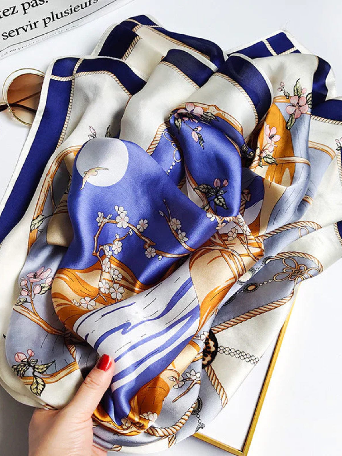 SilkSilky-UK Pure Silk Scarf P012 002