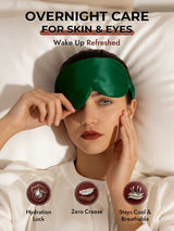 [Dark Green] SilkSilky-UK Sleep Mask 007