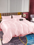 SilkSilky UK 22Momme Pure Silk Bedding Set Pink 003