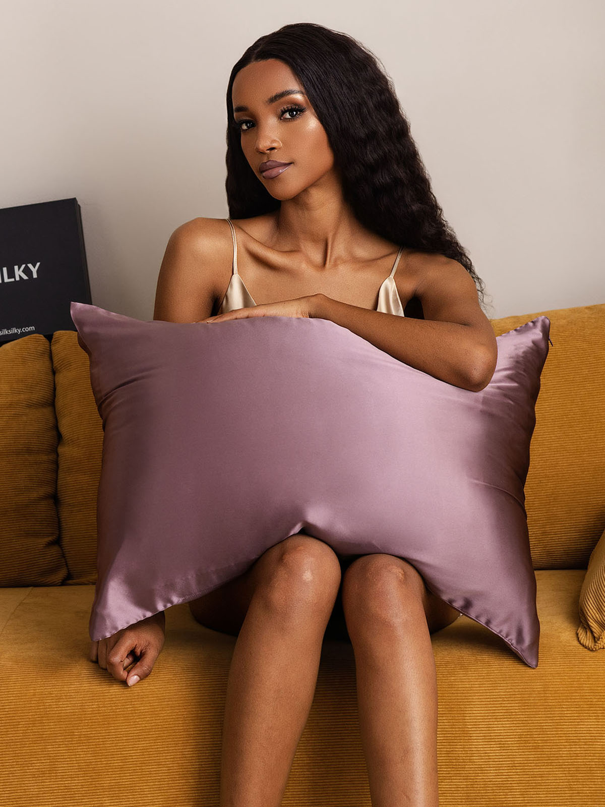 [Deep Purple] SilkSilky-UK 22Momme Pure Silk Pillowcase 001