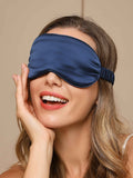 SilkSilky-UK 19Momme Pure Silk Eye Mask DarkBlue 005