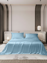 [Light Blue] SilkSilky-UK 19Momme Bed Linen Set 001