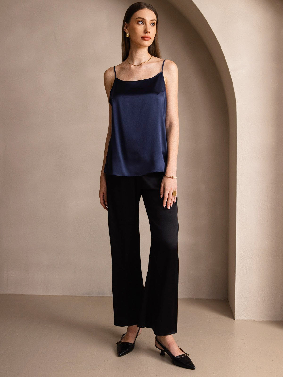 [Dark Blue] SilkSilky-UK 19Momme Silk Camisoles 006