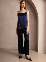 [Dark Blue] SilkSilky-UK Spaghetti Strap Camisole 006
