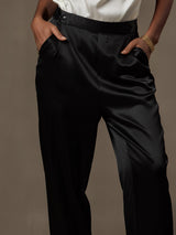 [Black] SilkSilky-UK 19Momme Silk Womens Pants 003