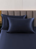 SilkSilky-UK 19Momme Pure Silk Pillowcase DarkBlue 003