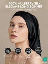 [Black] SilkSilky-UK Sleep Cap 002