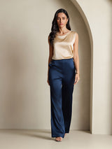 [Champagne] SilkSilky-UK Sleeveless Round Neck Camisole 006