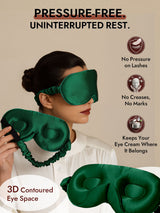 [Dark Green] SilkSilky-UK Sleep Mask 003