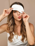 SilkSilky-UK 19Momme Pure Silk Eye Mask White 003